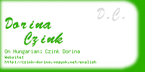 dorina czink business card